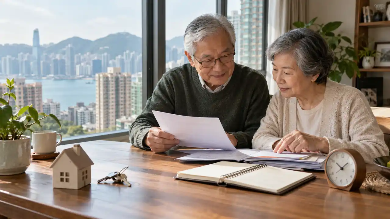 香港安老按揭如何運作？先瞭解資格、貸款與終止安排 — AI情境示意圖